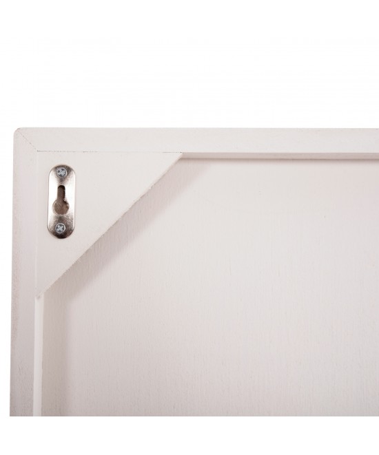 ΠΙΝΑΚΑΣ ΟΡΘΟΓΩΝΙΟΣ ΣΕΙΡΑ SANTORINI HM4532 MDF ΥΠΟΛΕΥΚΟ ΧΡΩΜΑ-ΔΙΑΚΟΣΜΗΣΗ ΜΠΕΖ 60x4,5(πάχος)x80Υεκ.