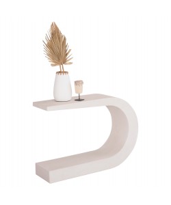 ΚΟΝΣΟΛΑ ΣΕΙΡΑ SANTORINI HM18049 MDF ΣΕ ΥΠΟΛΕΥΚΟ ΧΡΩΜΑ 110x30x70Υεκ.