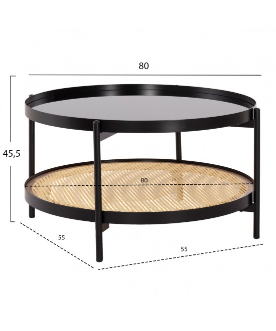 ΤΡΑΠΕΖΙ ΣΑΛΟΝΙΟΥ SEITZ HM18030 ΓΥΑΛΙ TOP-ΜΕΤΑΛΛΟ-RATTAN ΣΕ ΦΥΣΙΚΟ Φ80x45Υεκ. ΤΡΑΠΕΖΙ ΣΑΛΟΝΙΟΥ SEITZ HM18030 ΓΥΑΛΙ TOP-ΜΕΤΑΛΛΟ-RATTAN ΣΕ ΦΥΣΙΚΟ Φ80x45Υεκ.