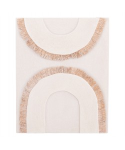 ΠΙΝΑΚΑΣ ΟΡΘΟΓΩΝΙΟΣ ΣΕΙΡΑ SANTORINI HM4535 MDF ΥΠΟΛΕΥΚΟ ΧΡΩΜΑ-ΔΙΑΚΟΣΜΗΣΗ ΜΠΕΖ 48x4,5(πάχος)x60Υεκ.