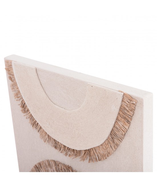 ΠΙΝΑΚΑΣ ΟΡΘΟΓΩΝΙΟΣ ΣΕΙΡΑ SANTORINI HM4535 MDF ΥΠΟΛΕΥΚΟ ΧΡΩΜΑ-ΔΙΑΚΟΣΜΗΣΗ ΜΠΕΖ 48x4,5(πάχος)x60Υεκ.