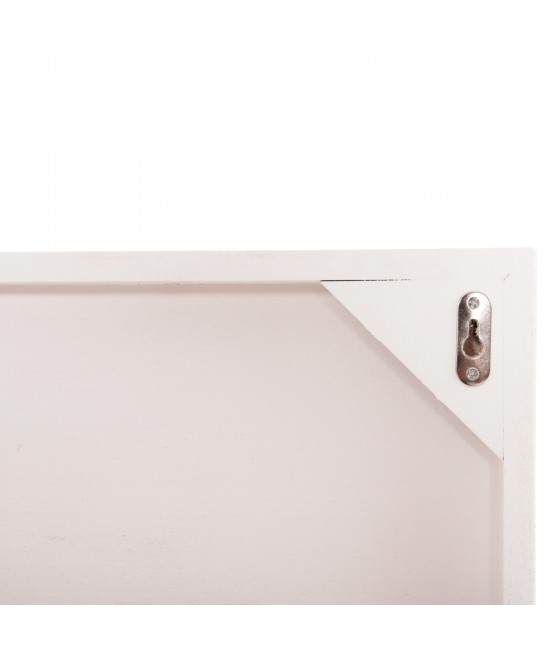 ΠΙΝΑΚΑΣ ΟΡΘΟΓΩΝΙΟΣ ΣΕΙΡΑ SANTORINI HM4535 MDF ΥΠΟΛΕΥΚΟ ΧΡΩΜΑ-ΔΙΑΚΟΣΜΗΣΗ ΜΠΕΖ 48x4,5(πάχος)x60Υεκ.