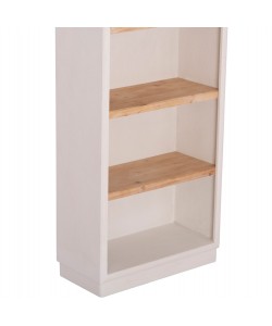 ΡΑΦΙΕΡΑ ΣΕΙΡΑ SANTORINI HM18044 MDF ΥΠΟΛΕΥΚΟ-ΡΑΦΙΑ ΞΥΛΟ ΕΛΑΤΟΥ ΦΥΣΙΚΟ 80x38x188,5Υεκ.