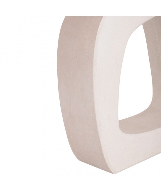 ΚΟΝΣΟΛΑ ΣΕΙΡΑ SANTORINI HM18043 ΤΟΠ ΞΥΛΟ ΕΛΑΤΟΥ-ΒΑΣΗ ΥΠΟΛΕΥΚΟ MDF 120x38x83Υεκ.