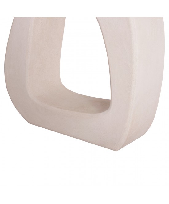 ΚΟΝΣΟΛΑ ΣΕΙΡΑ SANTORINI HM18043 ΤΟΠ ΞΥΛΟ ΕΛΑΤΟΥ-ΒΑΣΗ ΥΠΟΛΕΥΚΟ MDF 120x38x83Υεκ.