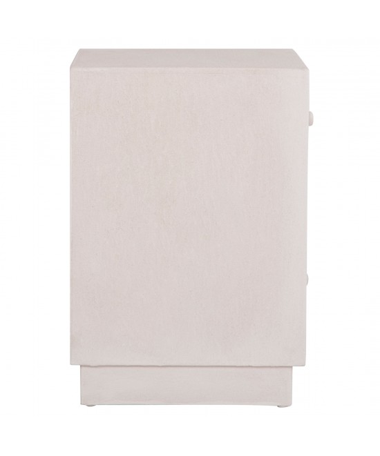 ΚΟΜΟΔΙΝΟ ΣΕΙΡΑ SANTORINI HM18047 MDF ΣΕ ΥΠΟΛΕΥΚΟ ΧΡΩΜΑ-3 ΣΥΡΤΑΡIA 48x38x55,5Υεκ.