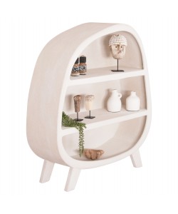 ΡΑΦΙΕΡΑ ΣΕΙΡΑ SANTORINI HM18060.01 MDF ΣΕ ΥΠΟΛΕΥΚΟ ΧΡΩΜΑ 120x38x133Υεκ.