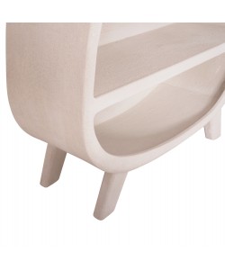 ΡΑΦΙΕΡΑ ΣΕΙΡΑ SANTORINI HM18060.01 MDF ΣΕ ΥΠΟΛΕΥΚΟ ΧΡΩΜΑ 120x38x133Υεκ.