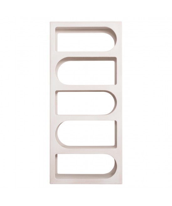 ΒΙΒΛΙΟΘΗΚΗ ΣΕΙΡΑ SANTORINI HM18062 MDF ΣΕ ΥΠΟΛΕΥΚΟ ΧΡΩΜΑ 80x38x180Yεκ.