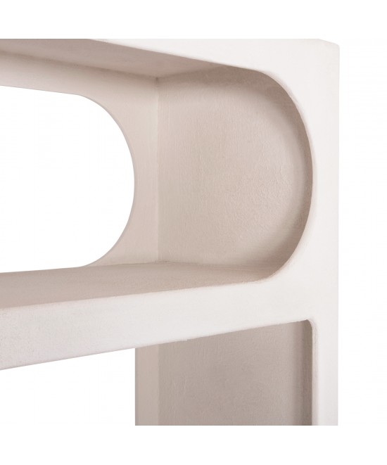 ΒΙΒΛΙΟΘΗΚΗ ΣΕΙΡΑ SANTORINI HM18062 MDF ΣΕ ΥΠΟΛΕΥΚΟ ΧΡΩΜΑ 80x38x180Yεκ.
