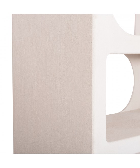 ΒΙΒΛΙΟΘΗΚΗ ΣΕΙΡΑ SANTORINI HM18062 MDF ΣΕ ΥΠΟΛΕΥΚΟ ΧΡΩΜΑ 80x38x180Yεκ.