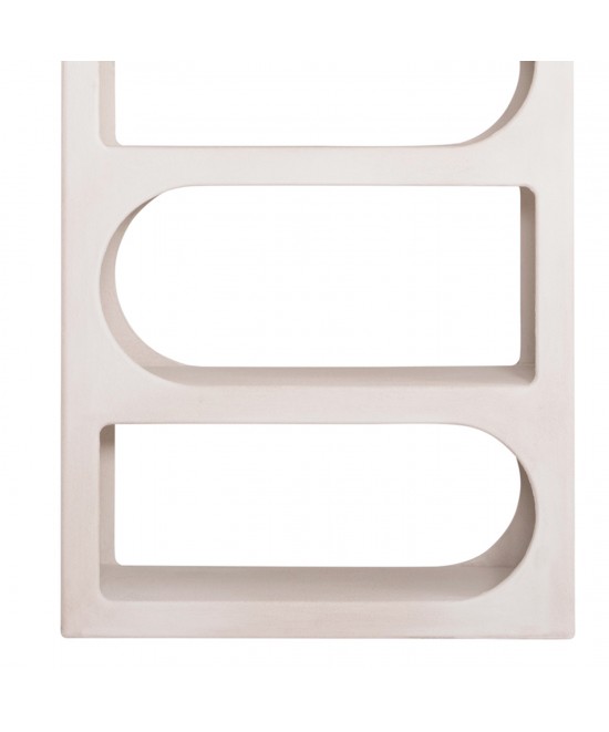 ΒΙΒΛΙΟΘΗΚΗ ΣΕΙΡΑ SANTORINI HM18062 MDF ΣΕ ΥΠΟΛΕΥΚΟ ΧΡΩΜΑ 80x38x180Yεκ.