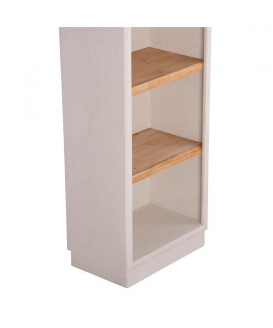 ΡΑΦΙΕΡΑ ΣΕΙΡΑ SANTORINI HM18045 MDF ΥΠΟΛΕΥΚΟ-ΡΑΦΙΑ ΞΥΛΟ ΕΛΑΤΟΥ ΦΥΣΙΚΟ 60x38,5x179Υεκ.
