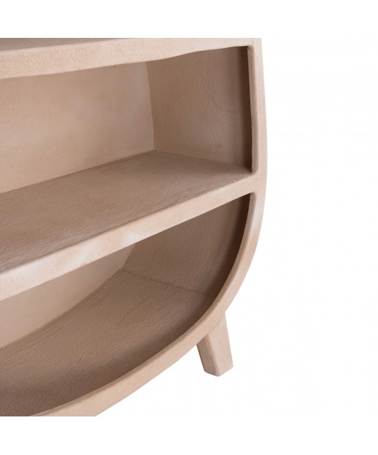 ΡΑΦΙΕΡΑ ΣΕΙΡΑ SANTORINI HM18060.02 MDF ΣΕ ΚΑΦΕ ΧΡΩΜΑ 120x38x133Υεκ.