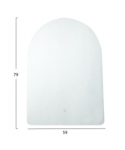 ΚΑΘΡΕΠΤΗΣ TOIXOY ΣΕΙΡΑ TORCH HM4497 ΧΩΡΙΣ ΠΛΑΙΣΙΟ-LED ΟΠΙΣΘΙΟΣ ΦΩΤΙΣΜΟΣ 59x79Υεκ.