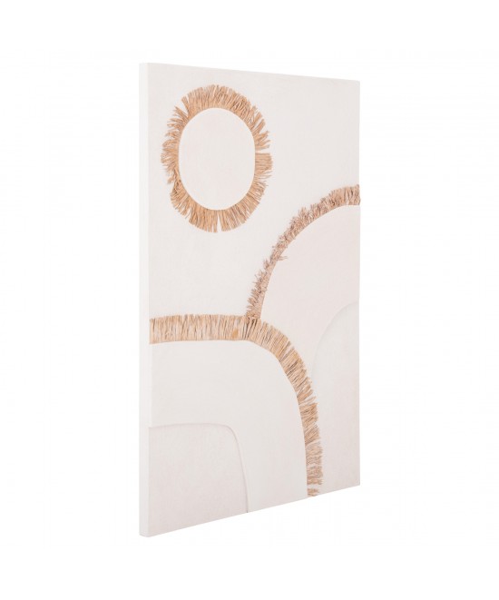 ΠΙΝΑΚΑΣ ΟΡΘΟΓΩΝΙΟΣ ΣΕΙΡΑ SANTORINI HM4531 MDF ΥΠΟΛΕΥΚΟ-ΔΙΑΚΟΣΜΗΣΗ ΜΠΕΖ 80x4,5(πάχος)x120Υεκ.