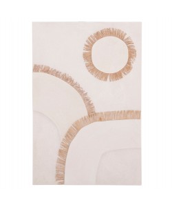 ΠΙΝΑΚΑΣ ΟΡΘΟΓΩΝΙΟΣ ΣΕΙΡΑ SANTORINI HM4531 MDF ΥΠΟΛΕΥΚΟ-ΔΙΑΚΟΣΜΗΣΗ ΜΠΕΖ 80x4,5(πάχος)x120Υεκ.