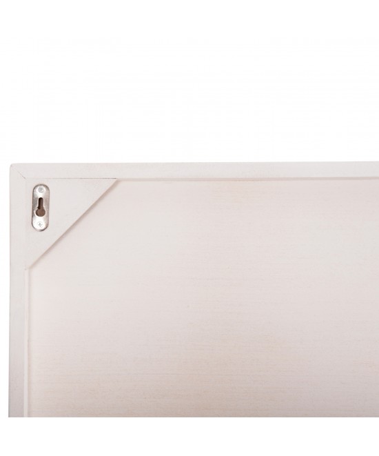 ΠΙΝΑΚΑΣ ΟΡΘΟΓΩΝΙΟΣ ΣΕΙΡΑ SANTORINI HM4531 MDF ΥΠΟΛΕΥΚΟ-ΔΙΑΚΟΣΜΗΣΗ ΜΠΕΖ 80x4,5(πάχος)x120Υεκ.