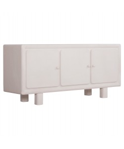 ΜΠΟΥΦΕΣ ΣΕΙΡΑ SANTORINI HM18068 MDF ΣΕ ΥΠΟΛΕΥΚΟ ΧΡΩΜΑ-3 ΠΟΡΤΕΣ 140x38x64Υεκ.