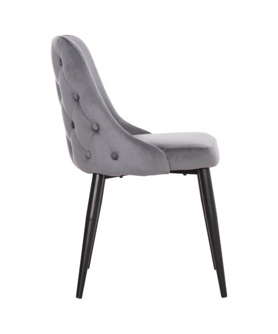 ΚΑΡΕΚΛΑ SERENITY HM8527.11 ΒΕΛΟΥΔΟ ΓΚΡΙ ΜΕ ΜΑΥΡΑ ΜΕΤΑΛΛΙΚΑ ΠΟΔΙΑ 51x54x83,5Υεκ. ΚΑΡΕΚΛΑ SERENITY HM8527.11 ΒΕΛΟΥΔΟ ΓΚΡΙ ΜΕ ΜΑΥΡΑ ΜΕΤΑΛΛΙΚΑ ΠΟΔΙΑ 51x54x83,5Υεκ.