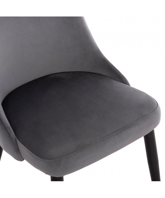 ΚΑΡΕΚΛΑ SERENITY HM8527.11 ΒΕΛΟΥΔΟ ΓΚΡΙ ΜΕ ΜΑΥΡΑ ΜΕΤΑΛΛΙΚΑ ΠΟΔΙΑ 51x54x83,5Υεκ. ΚΑΡΕΚΛΑ SERENITY HM8527.11 ΒΕΛΟΥΔΟ ΓΚΡΙ ΜΕ ΜΑΥΡΑ ΜΕΤΑΛΛΙΚΑ ΠΟΔΙΑ 51x54x83,5Υεκ.