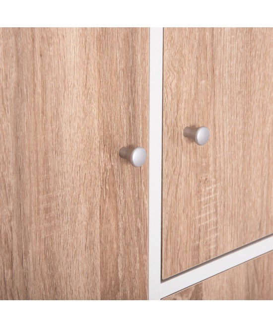 ΝΤΟΥΛΑΠΙ ΜΕ 4 ΑΠΟΘ.ΧΩΡΟΥΣ MATIN HM2479.01 SONAMA OAK-ΛΕΥΚΗ ΜΕΛΑΜΙΝΗ 80x39,5x99,5Υεκ