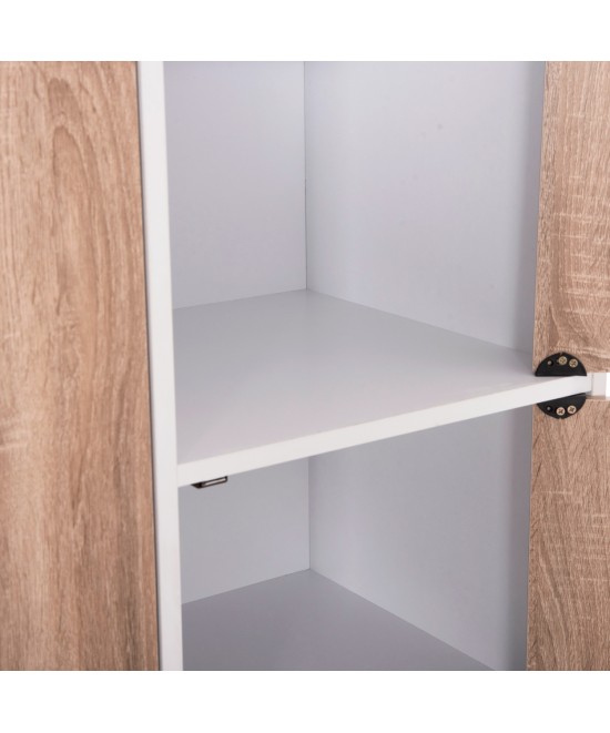 ΝΤΟΥΛΑΠΙ ΜΕ 4 ΑΠΟΘ.ΧΩΡΟΥΣ MATIN HM2479.01 SONAMA OAK-ΛΕΥΚΗ ΜΕΛΑΜΙΝΗ 80x39,5x99,5Υεκ