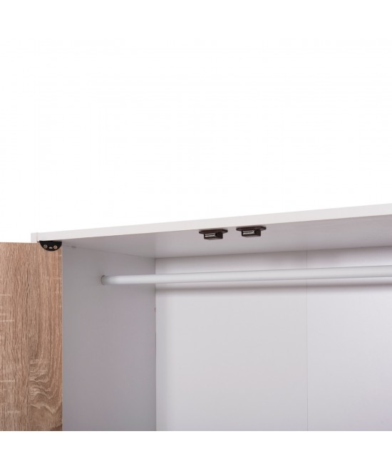 ΝΤΟΥΛΑΠΙ ΜΕ 4 ΑΠΟΘ.ΧΩΡΟΥΣ MATIN HM2480.01 SONAMA OAK-ΛΕΥΚΗ ΜΕΛΑΜΙΝΗ 117x39,5x99,5Υεκ