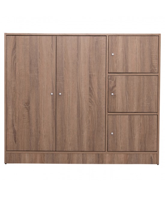 ΝΤΟΥΛΑΠΙ ΜΕ 4 ΑΠΟΘ.ΧΩΡΟΥΣ MATIN HM2480.02 SONAMA OAK ΜΕΛΑΜΙΝΗ 117x39,5x99,5Υεκ