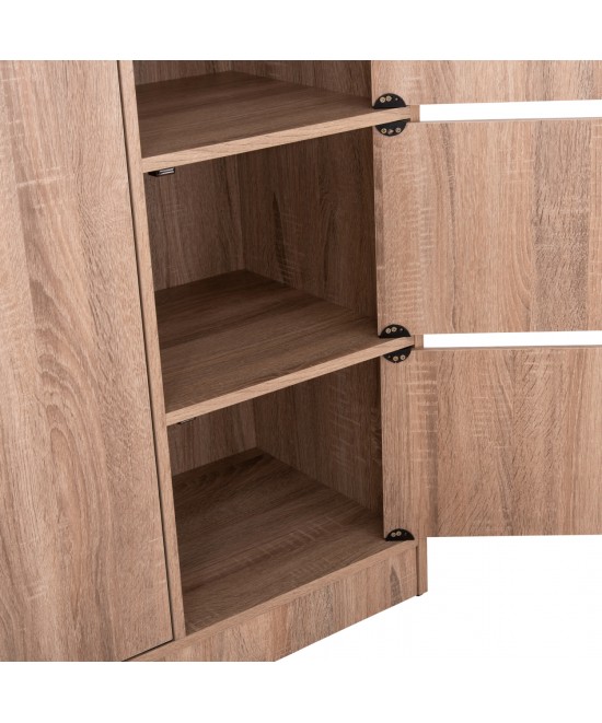 ΝΤΟΥΛΑΠΙ ΜΕ 4 ΑΠΟΘ.ΧΩΡΟΥΣ MATIN HM2480.02 SONAMA OAK ΜΕΛΑΜΙΝΗ 117x39,5x99,5Υεκ