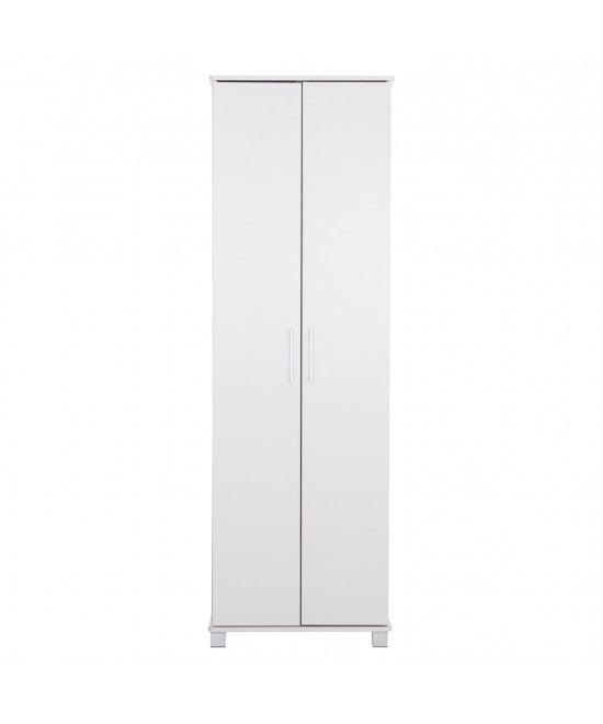 ΠΑΠΟΥΤΣΟΘΗΚΗ-ΝΤΟΥΛΑΠΑ CLUSE HM2403.03 ΜΕΛΑΜΙΝΗ ΛΕΥΚΟ ΧΡΩΜΑ 60Χ36,5Χ186,5Υεκ.