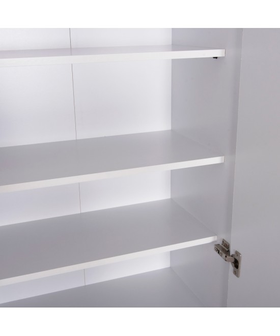 ΠΑΠΟΥΤΣΟΘΗΚΗ-ΝΤΟΥΛΑΠΑ CLUSE HM2403.03 ΜΕΛΑΜΙΝΗ ΛΕΥΚΟ ΧΡΩΜΑ 60Χ36,5Χ186,5Υεκ.