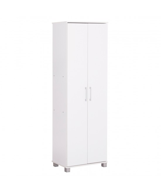 ΠΑΠΟΥΤΣΟΘΗΚΗ-ΝΤΟΥΛΑΠΑ CLUSE HM2403.03 ΜΕΛΑΜΙΝΗ ΛΕΥΚΟ ΧΡΩΜΑ 60Χ36,5Χ186,5Υεκ.