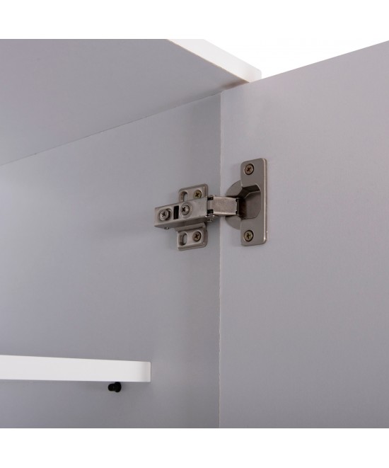 ΠΑΠΟΥΤΣΟΘΗΚΗ-ΝΤΟΥΛΑΠΑ CLUSE HM2403.03 ΜΕΛΑΜΙΝΗ ΛΕΥΚΟ ΧΡΩΜΑ 60Χ36,5Χ186,5Υεκ.