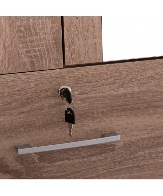ΝΤΟΥΛΑΠΑ ΜΕ ΚΑΘΡΕΦΤΗ & ΣΥΡΤΑΡΙΑ JARRY HM2485.11 SONAMA OAK ΜΕΛΑΜΙΝΗ 119x48x183Υεκ ΝΤΟΥΛΑΠΑ ΜΕ ΚΑΘΡΕΦΤΗ & ΣΥΡΤΑΡΙΑ JARRY HM2485.11 SONAMA OAK ΜΕΛΑΜΙΝΗ 119x48x183Υεκ