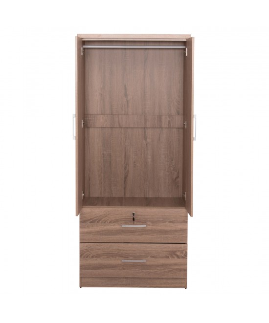 ΝΤΟΥΛΑΠΑ ΜΕ ΣΥΡΤΑΡΙΑ REINA HM2484.11 SONAMA OAK ΜΕΛΑΜΙΝΗ 80x48x183Υεκ.