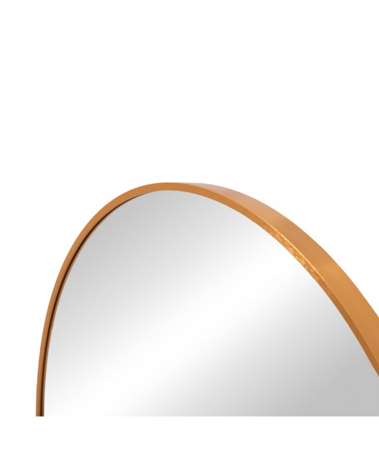 ΚΑΘΡΕΠΤΗΣ ΤΟΙΧΟΥ ΣΕΙΡΑ ARCHER HM4498.30 ΠΛΑΙΣΙΟ ΣΤΡΟΓΓΥΛΟ ΑΛΟΥΜΙΝΙΟΥ ΧΡΥΣΟ Φ80εκ