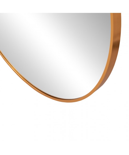 ΚΑΘΡΕΠΤΗΣ ΤΟΙΧΟΥ ΣΕΙΡΑ ARCHER HM4498.30 ΠΛΑΙΣΙΟ ΣΤΡΟΓΓΥΛΟ ΑΛΟΥΜΙΝΙΟΥ ΧΡΥΣΟ Φ80εκ