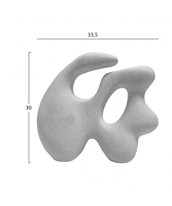 ΕΠΙΤΡΑΠΕΖΙΟ ΚΕΡΑΜΙΚΟ ΔΙΑΚΟΣΜΗΤΙΚΟ ΣΕΙΡΑ ISIL HM4596 ΚΡΥΣΤΑΛΛ.ΥΠΟΛΕΥΚΟ 33x14x29Υ εκ