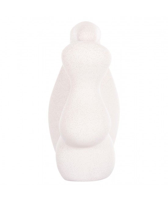 ΕΠΙΤΡΑΠΕΖΙΟ ΚΕΡΑΜΙΚΟ ΔΙΑΚΟΣΜΗΤΙΚΟ ΣΕΙΡΑ ISIL HM4596 ΚΡΥΣΤΑΛΛ.ΥΠΟΛΕΥΚΟ 33x14x29Υ εκ