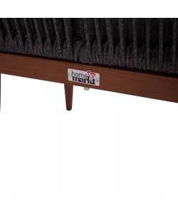 ΠΟΛΥΘΡΟΝΑ ΑΛΟΥΜΙΝΙΟΥ MYRTIA HM5549.11 ΜΕ ΣΧΟΙΝΙ ΓΚΡΙ ΚΑΙ ΚΑΡΥΔΙ ΠΟΔΙΑ 60x64x88Yεκ.