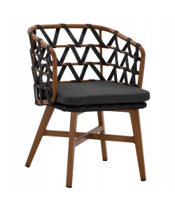 ΠΟΛΥΘΡΟΝΑ ΑΛΟΥΜΙΝΙΟΥ RICKO HM5782.11 ΚΑΦΕ ΣΚΕΛΕΤΟΣ-ΓΚΡΙ ΚΟΡΔΟΝΙ 58x59x78Υ εκ.