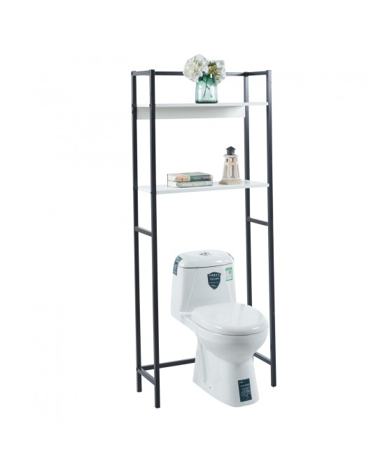 ΕΠΙΠΛΟ ΠΛΥΝΤΗΡΙΟΥ-ΡΑΦΙΕΡΑ HYGI HM18072.02 ΜΕΤΑΛΛΟ ΜΑΥΡΟ-MDF ΛΕΥΚΟ 64x25x156Υεκ.