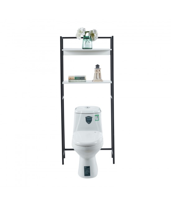 ΕΠΙΠΛΟ ΠΛΥΝΤΗΡΙΟΥ-ΡΑΦΙΕΡΑ HYGI HM18072.02 ΜΕΤΑΛΛΟ ΜΑΥΡΟ-MDF ΛΕΥΚΟ 64x25x156Υεκ.