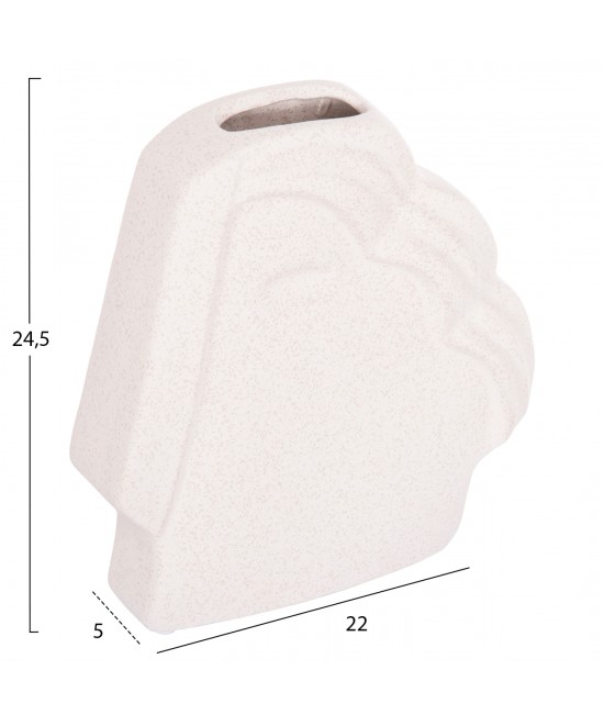 ΕΠΙΤΡΑΠΕΖΙΟ ΚΕΡΑΜΙΚΟ ΔΙΑΚΟΣΜΗΤΙΚΟ HUMANS HM4585 ΕΚΡΟΥ-ΥΦΗ ΚΡΥΣΤΑΛΛΟΥ 22x5x24.5Υεκ