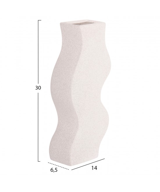 ΕΠΙΤΡΑΠΕΖΙΟ ΚΕΡΑΜΙΚΟ ΔΙΑΚΟΣΜΗΤΙΚΟ ΣΕΙΡΑ SEBOR HM4589.01 ΕΚΡΟΥ ΚΡΥΣΤΑΛΛΙΚΟ 14x6.5x30Υεκ