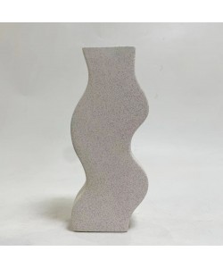 ΕΠΙΤΡΑΠΕΖΙΟ ΚΕΡΑΜΙΚΟ ΔΙΑΚΟΣΜΗΤΙΚΟ ΣΕΙΡΑ SEBOR HM4589.01 ΕΚΡΟΥ ΚΡΥΣΤΑΛΛΙΚΟ 14x6.5x30Υεκ