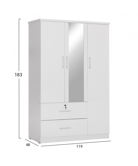 ΝΤΟΥΛΑΠΑ ΜΕ ΚΑΘΡΕΦΤΗ & ΣΥΡΤΑΡΙΑ JARRY HM2485.01 ΛΕΥΚΗ ΜΕΛΑΜΙΝΗ 119x48x183Υεκ ΝΤΟΥΛΑΠΑ ΜΕ ΚΑΘΡΕΦΤΗ & ΣΥΡΤΑΡΙΑ JARRY HM2485.01 ΛΕΥΚΗ ΜΕΛΑΜΙΝΗ 119x48x183Υεκ