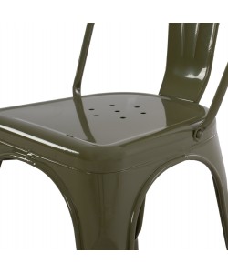 ΚΑΡΕΚΛΑ ΜΕΤΑΛΛΙΚΗ MELITA-PRO HM8641.43 ΣΕ DARK OLIVE GREEN 44x47x84.5Υεκ.