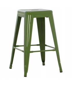 ΣΚΑΜΠΟ ΜΕΣΑΙΟΥ ΥΨΟΥΣ ΜΕΤΑΛΛΙΚΟ MELITA-PRO HM8573.53 ΣΕ LIGHT OLIVE GREEN 43x43x67Υεκ.